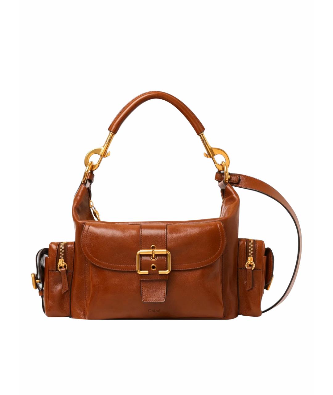 CHLOE Коричневая кожаная сумка через плечо, фото 1