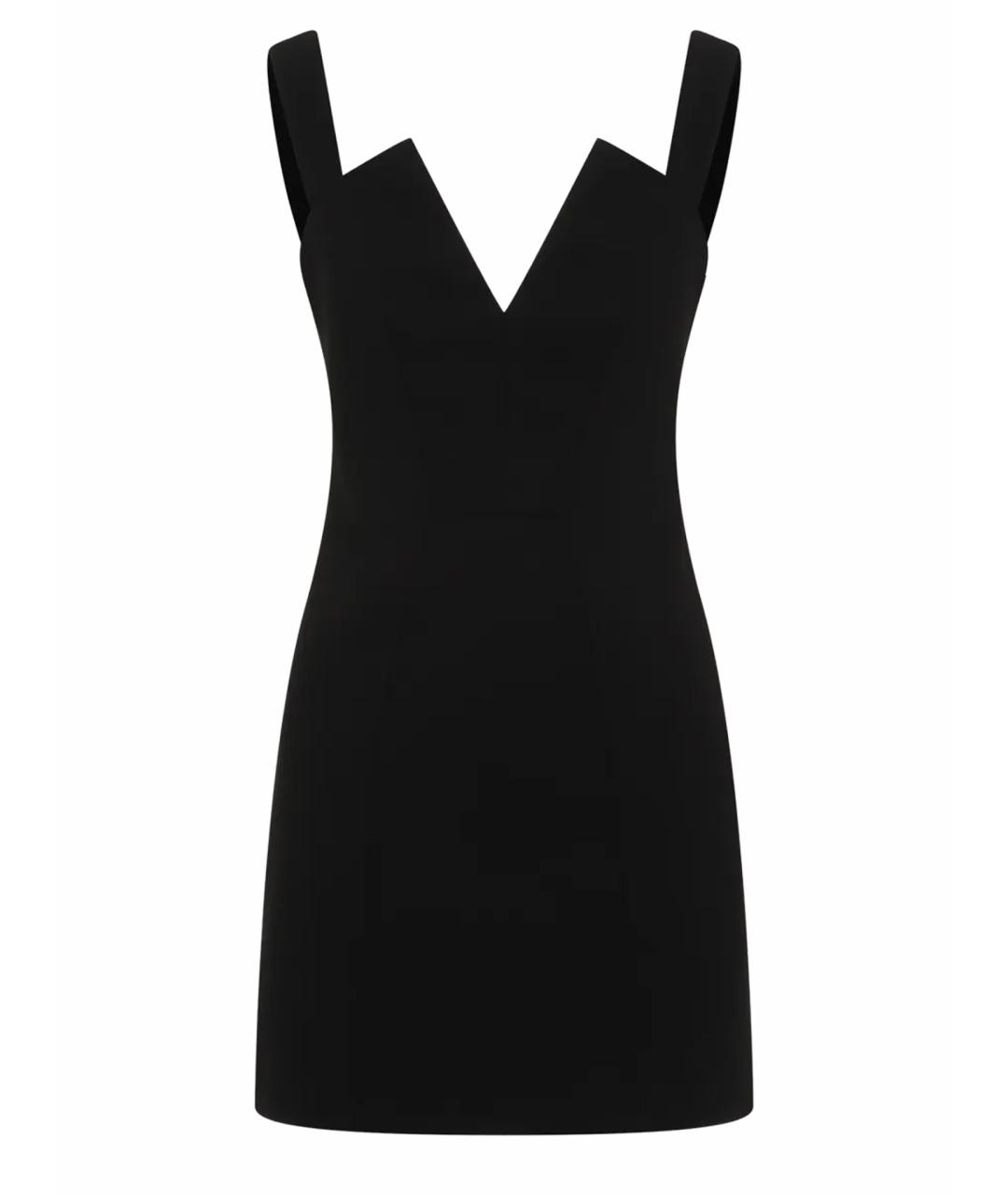 GIVENCHY Черное ацетатное коктейльное платье, фото 1
