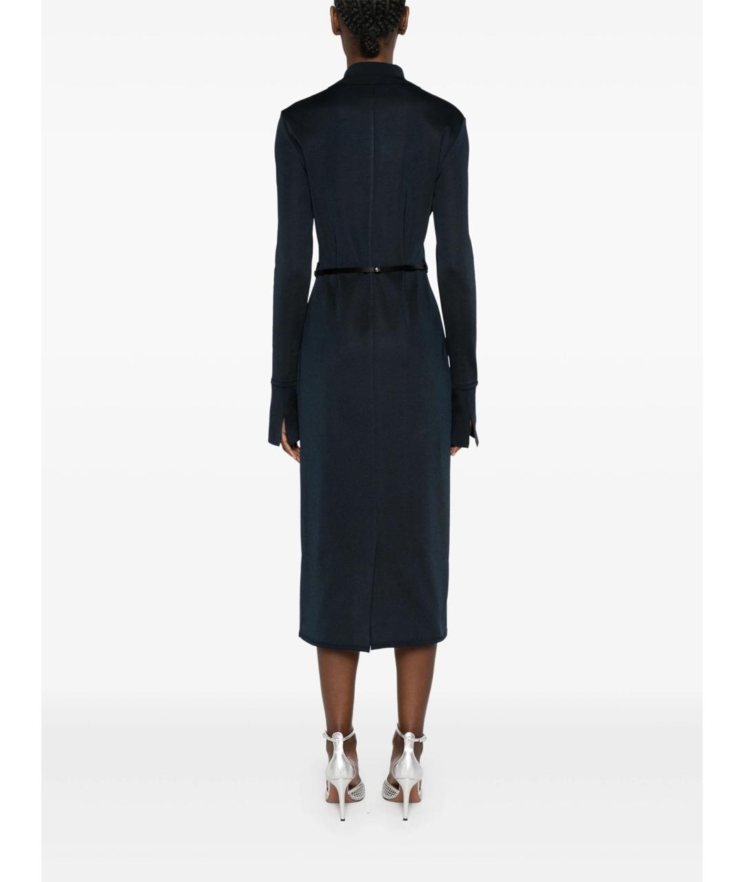 GIVENCHY Темно-синее вискозное повседневное платье, фото 4