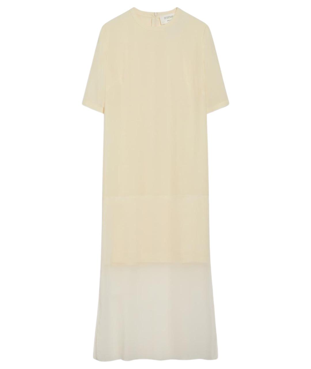 SPORTMAX Бежевое вискозное повседневное платье, фото 1