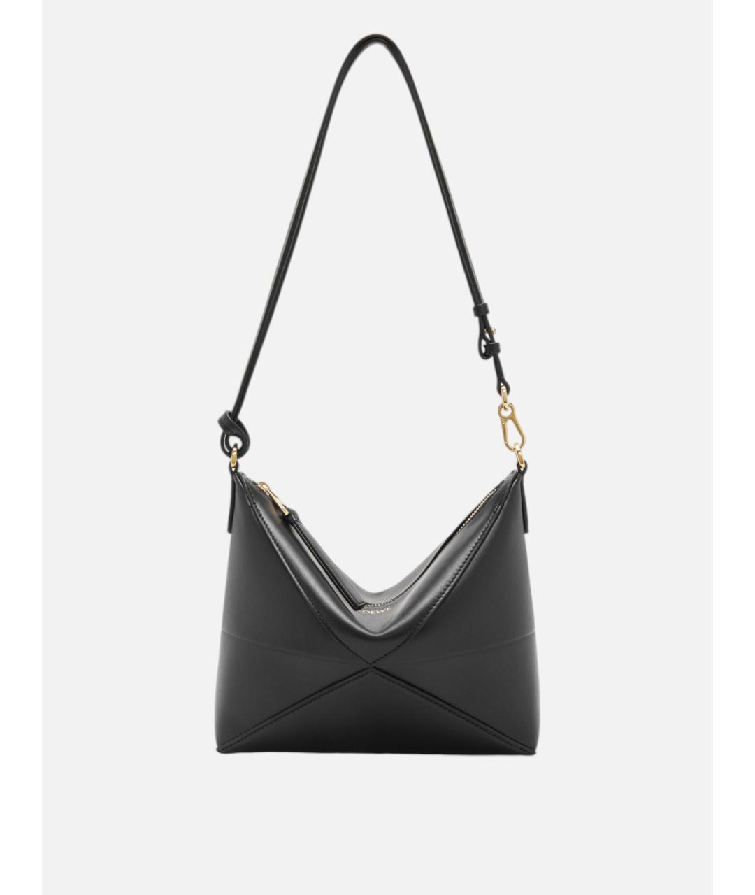 LOEWE Черная кожаная сумка через плечо, фото 5