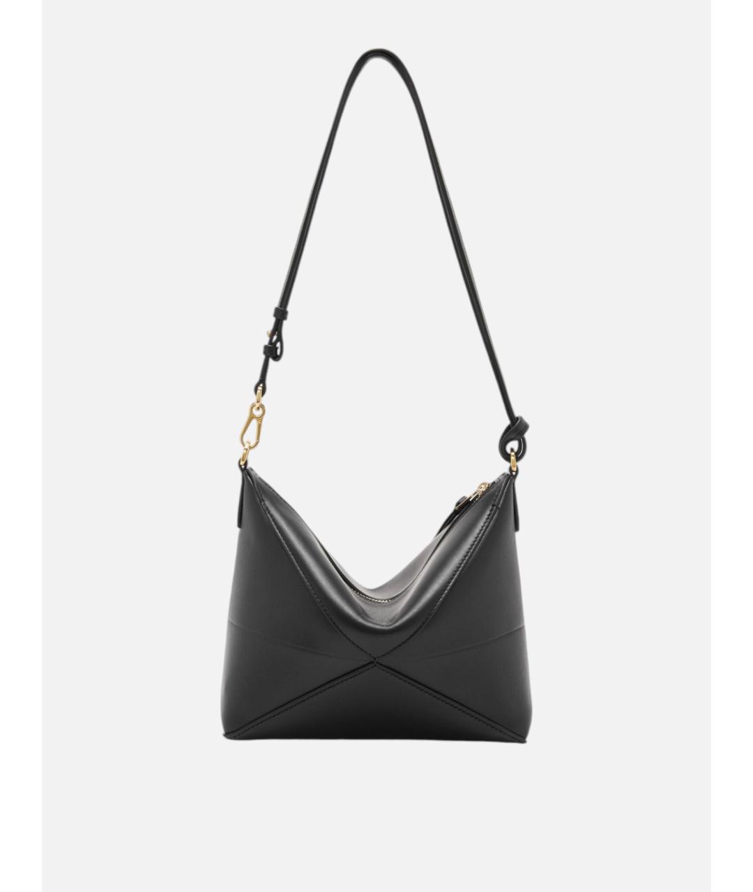 LOEWE Черная кожаная сумка через плечо, фото 4