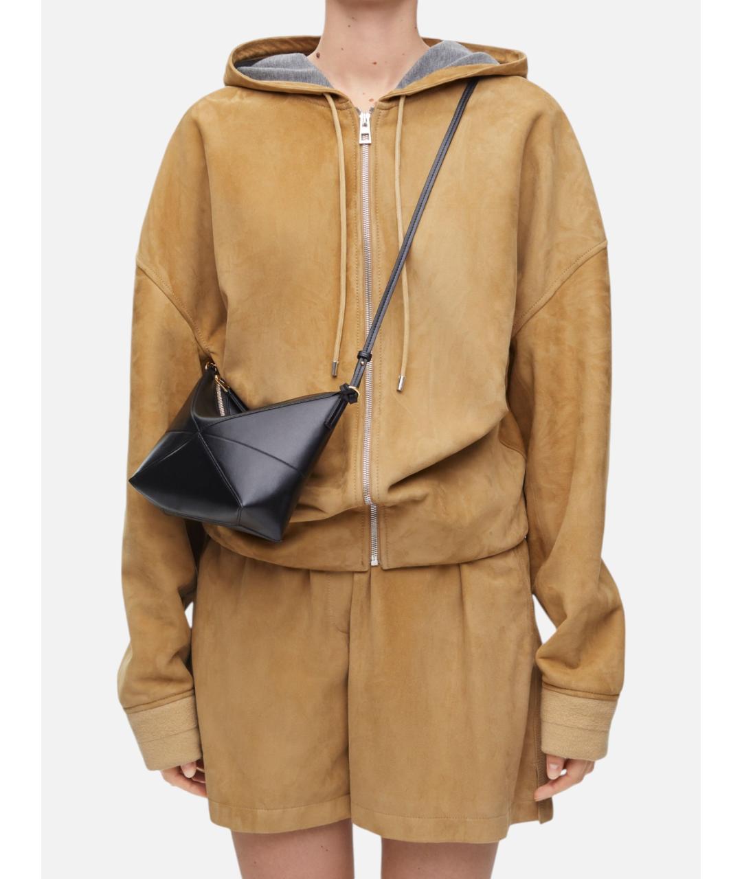 LOEWE Черная кожаная сумка через плечо, фото 3