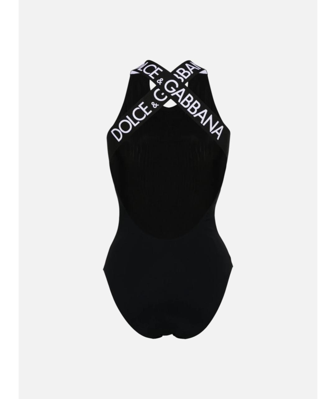 DOLCE&GABBANA Черный полиамидовый купальник, фото 2