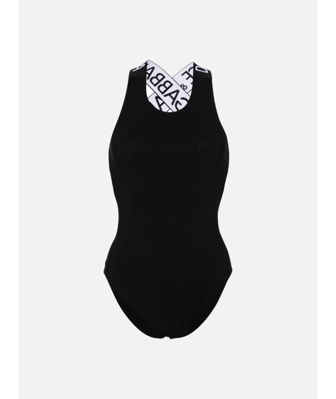 DOLCE&GABBANA Черный полиамидовый купальник, фото 3