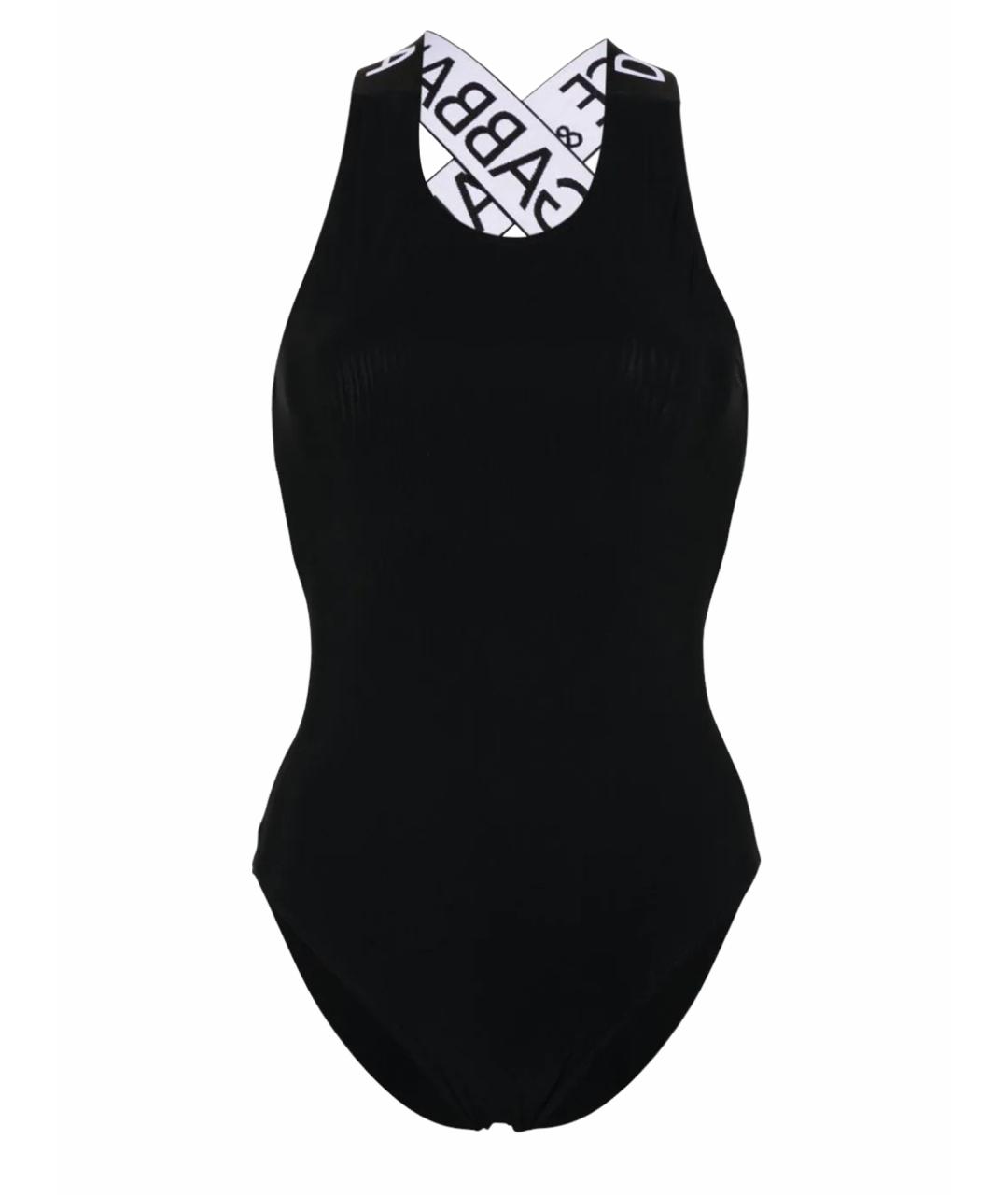 DOLCE&GABBANA Черный полиамидовый купальник, фото 1