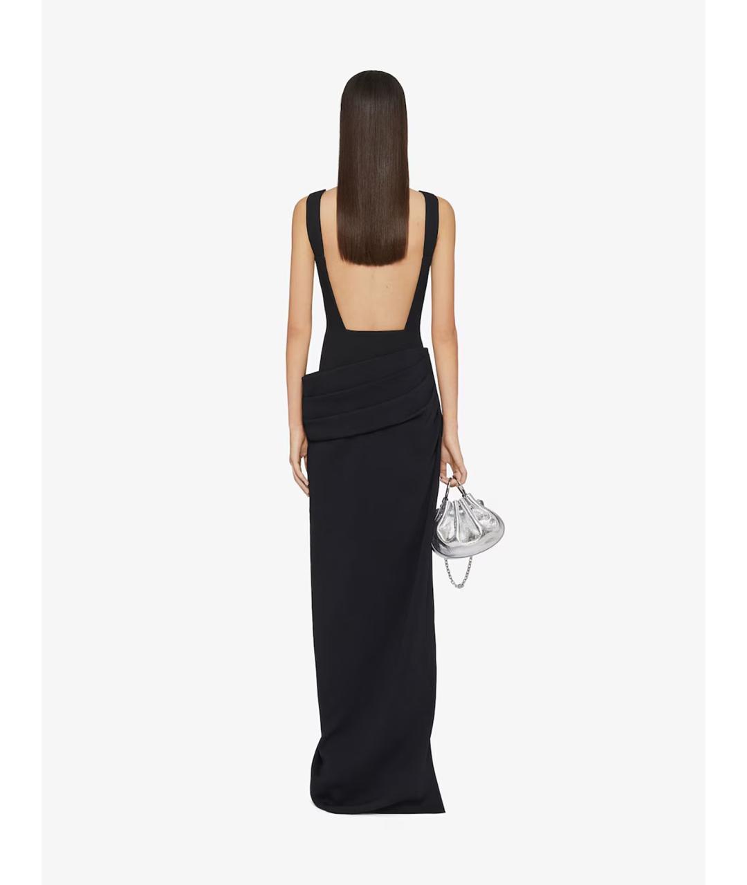 GIVENCHY Черное вискозное вечернее платье, фото 4