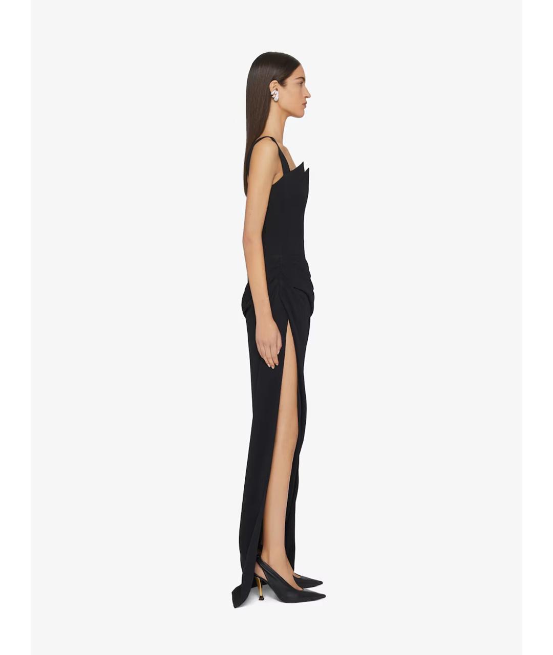 GIVENCHY Черное вискозное вечернее платье, фото 3