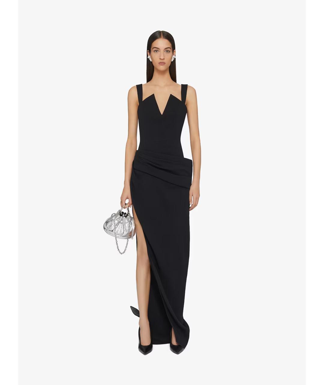 GIVENCHY Черное вискозное вечернее платье, фото 2