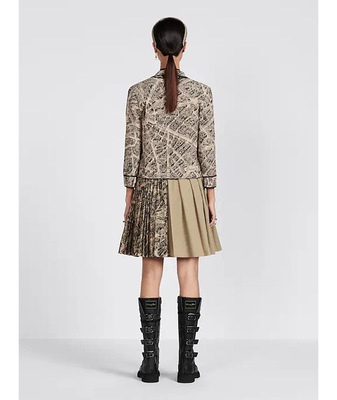 CHRISTIAN DIOR Мульти хлопковая юбка миди, фото 4