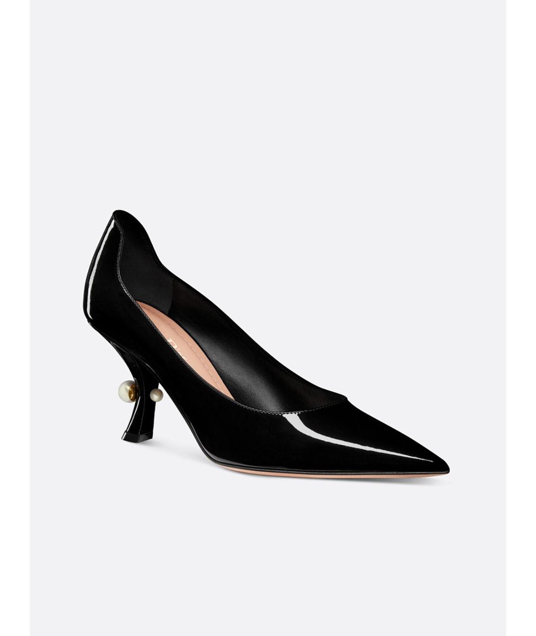 CHRISTIAN DIOR Черные туфли из лакированной кожи, фото 2