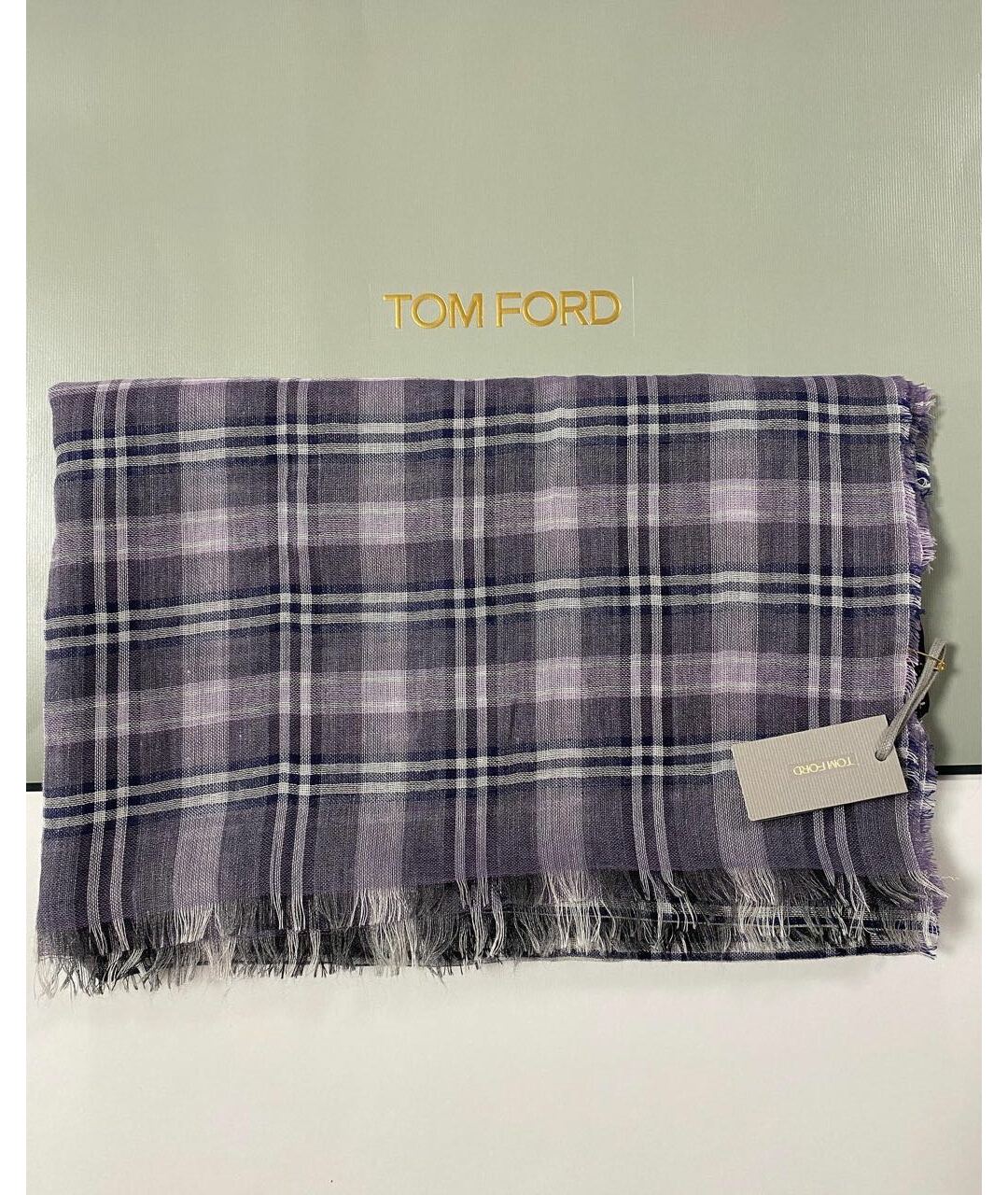 TOM FORD Фиолетовый шарф, фото 5