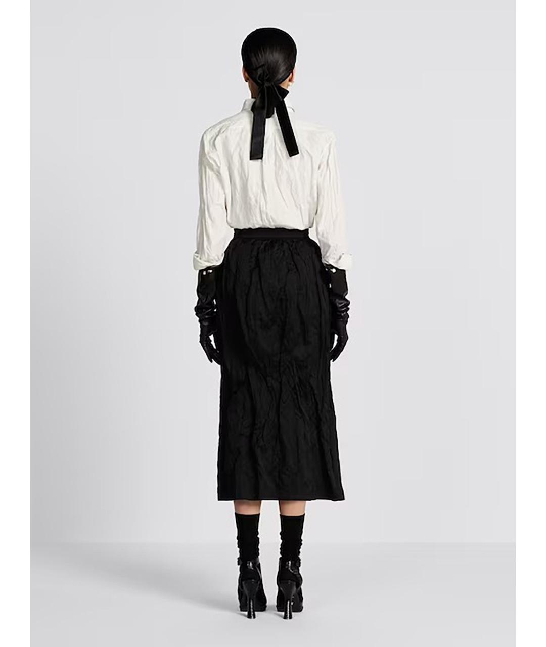 CHRISTIAN DIOR Черная хлопковая юбка миди, фото 4