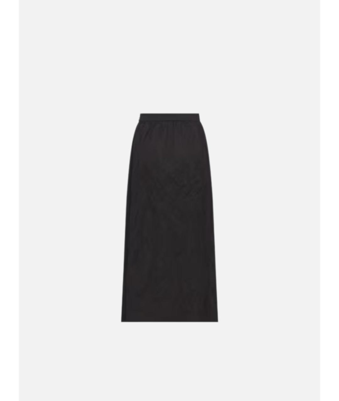 CHRISTIAN DIOR Черная хлопковая юбка миди, фото 5