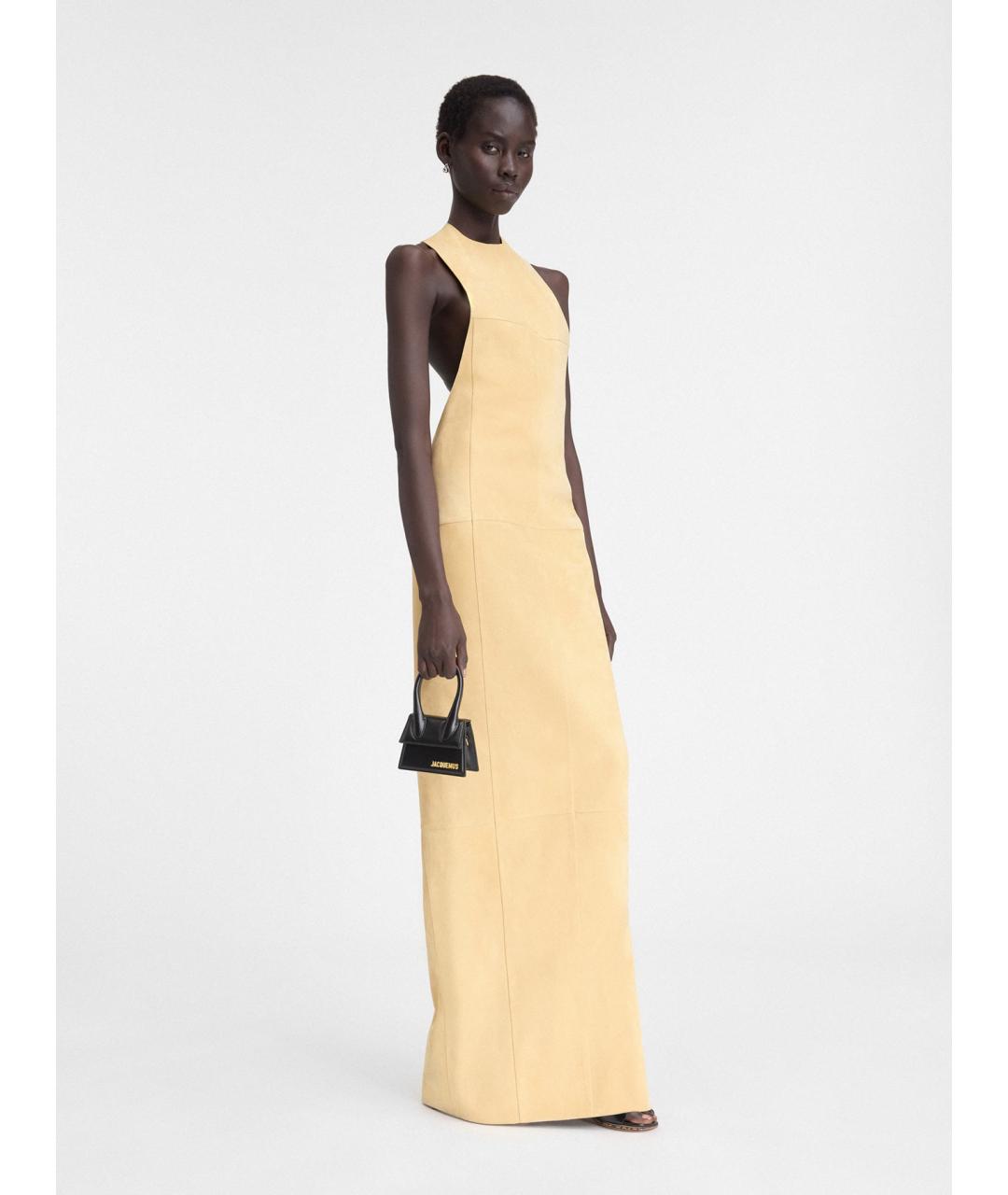 JACQUEMUS Черная кожаная сумка через плечо, фото 4