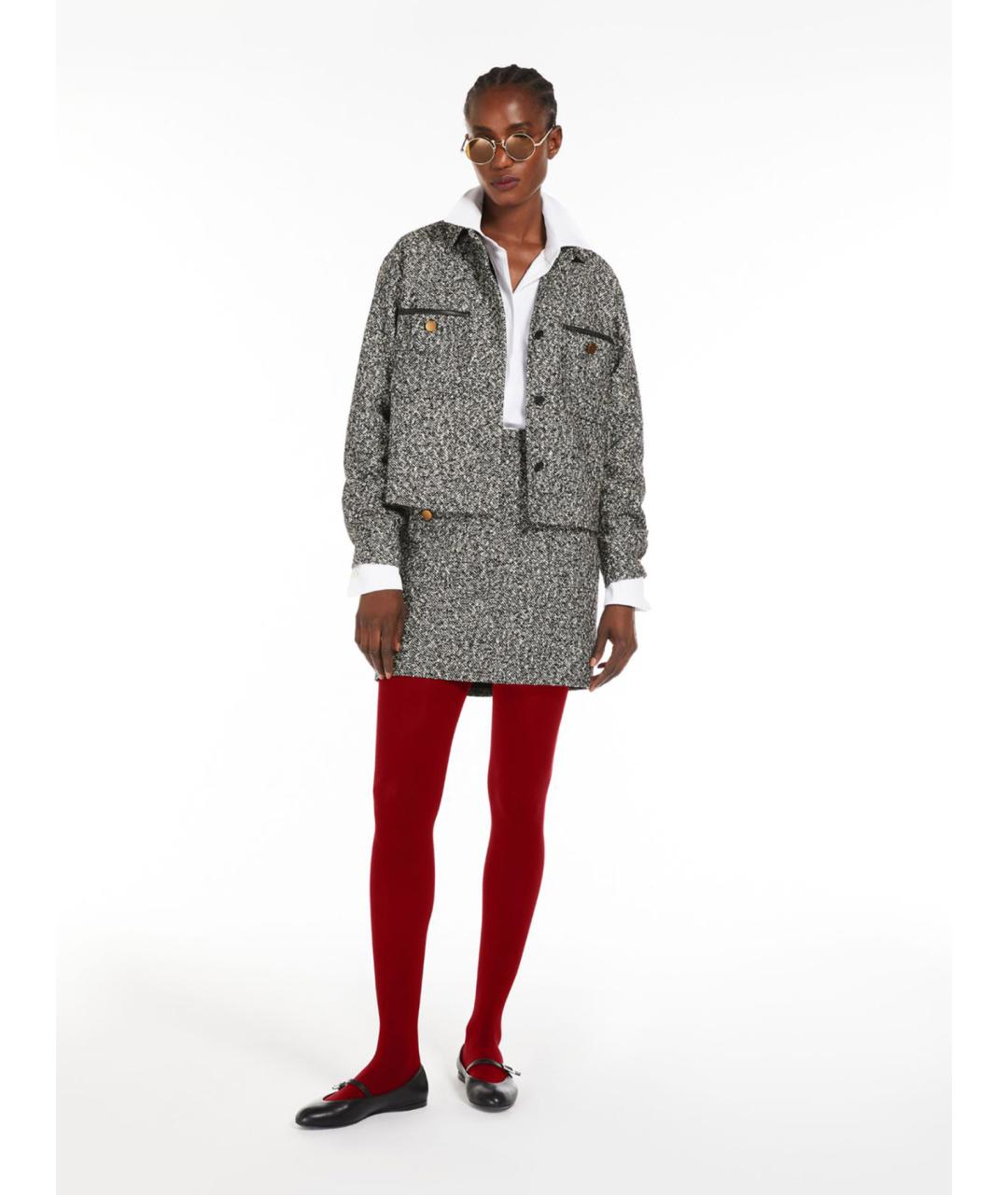 MAX MARA Мульти шерстяной жакет/пиджак, фото 5