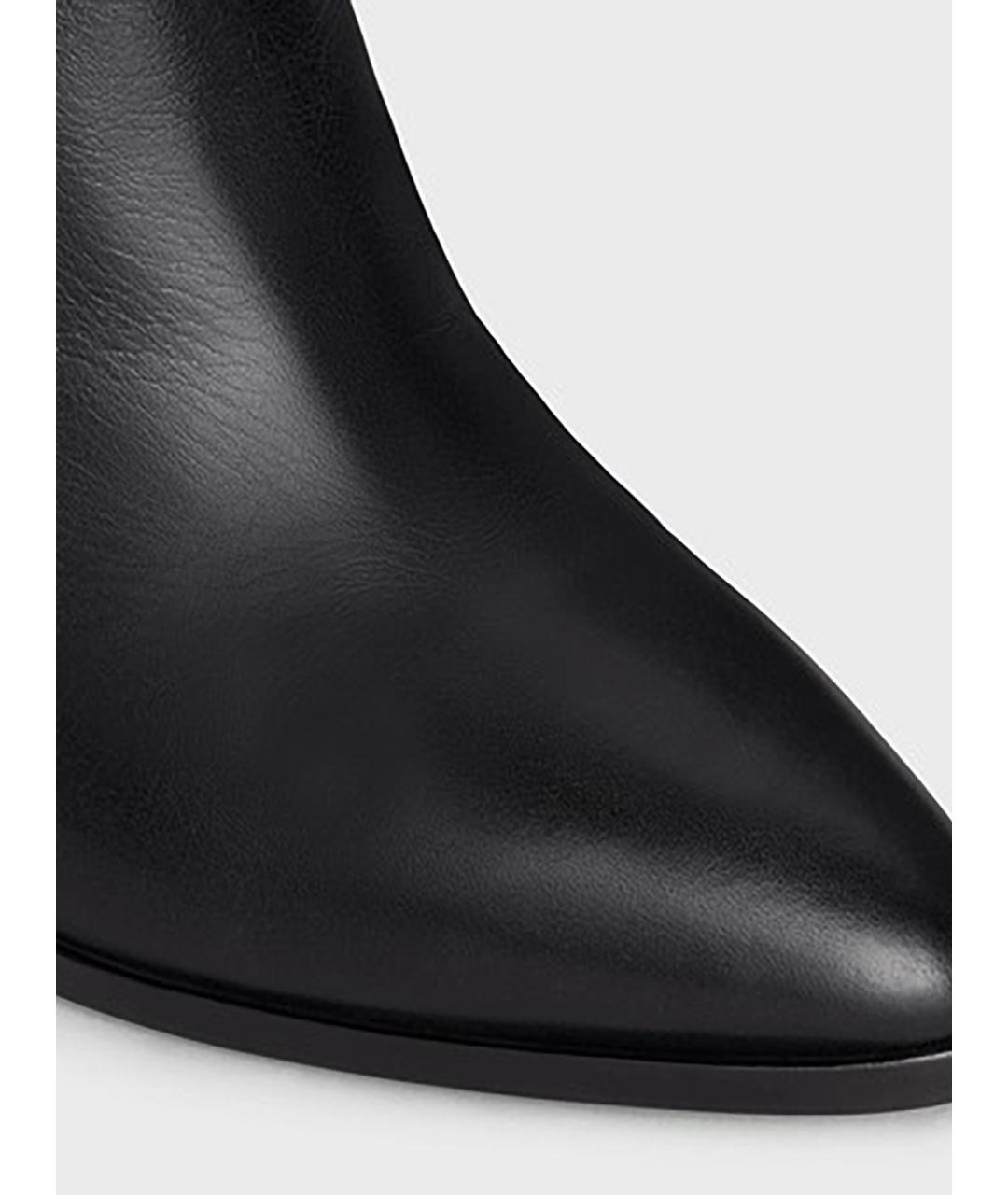CELINE Черные кожаные сапоги, фото 3