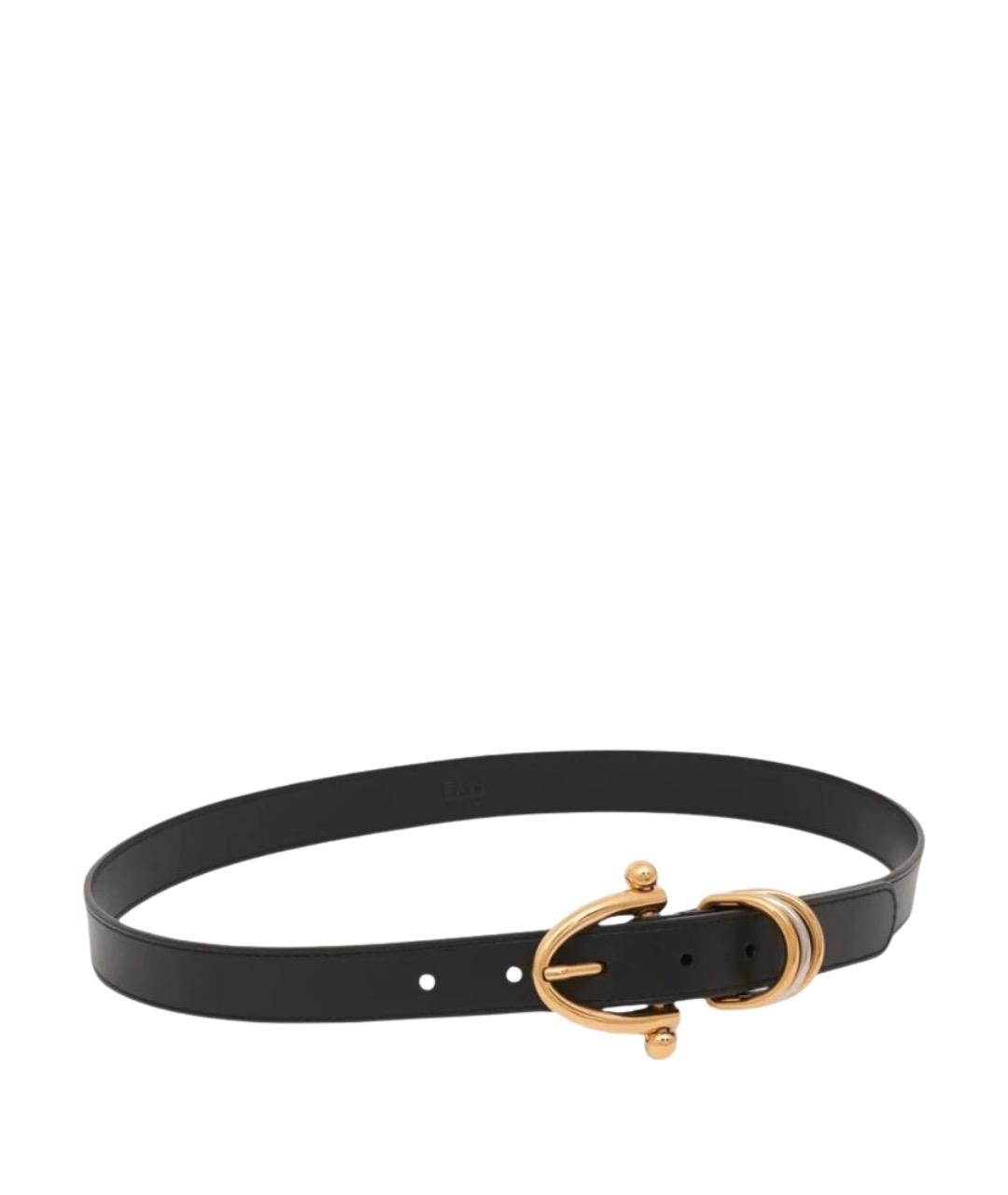 CHLOE Черный кожаный ремень, фото 1
