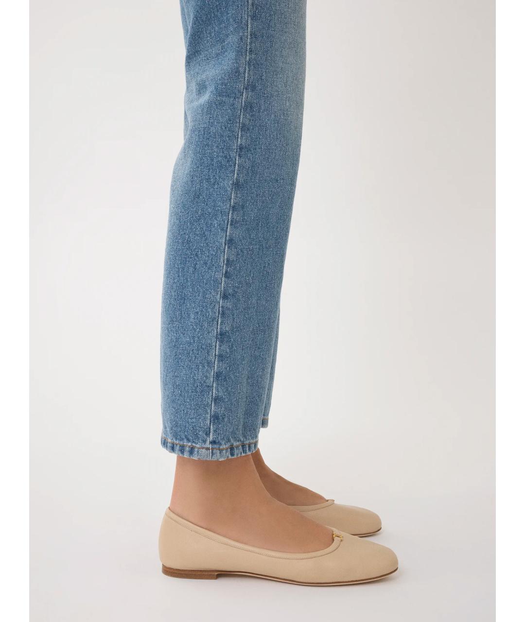 CHLOE Бежевые кожаные балетки, фото 2