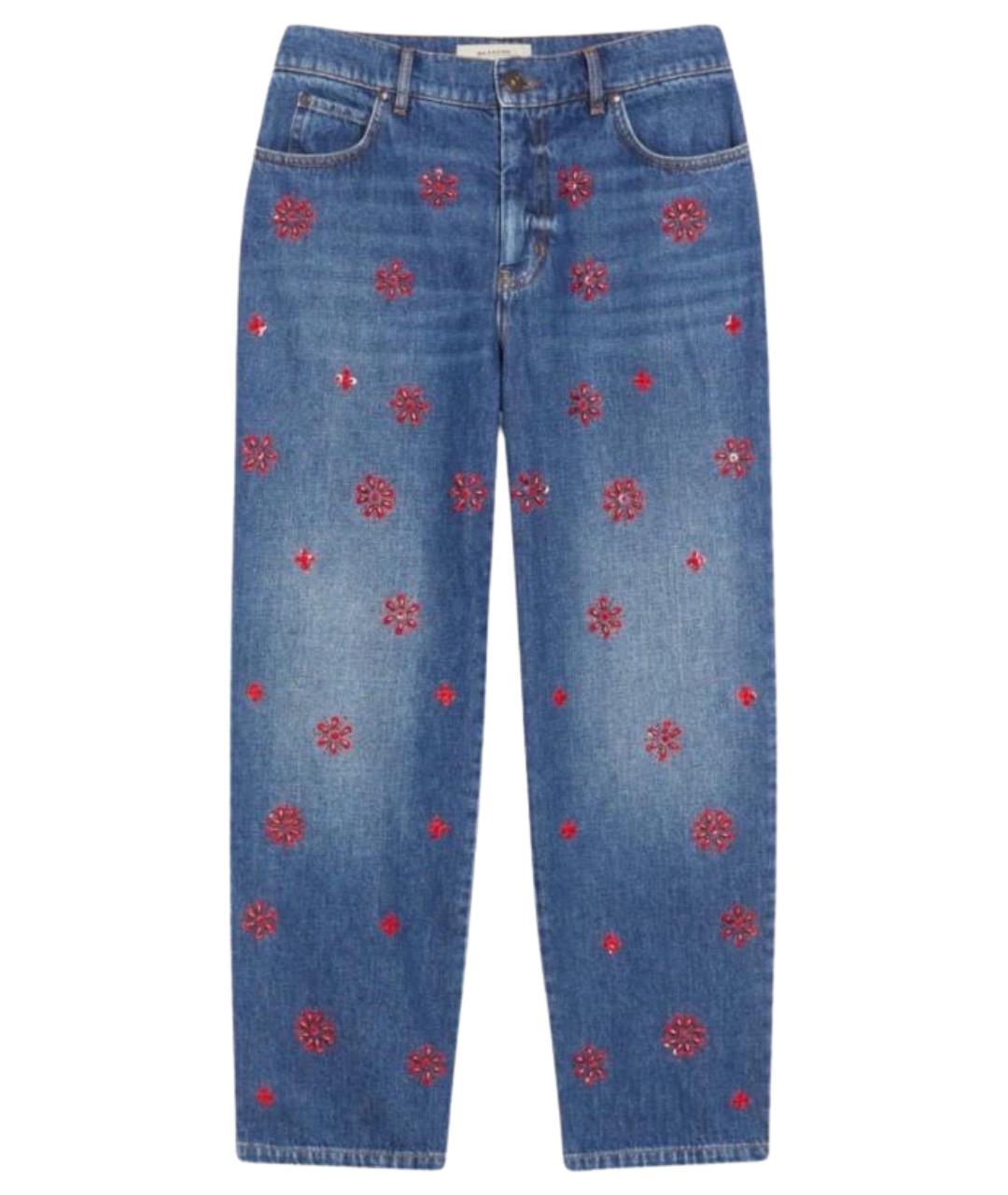 WEEKEND MAX MARA Синие хлопковые прямые джинсы, фото 1