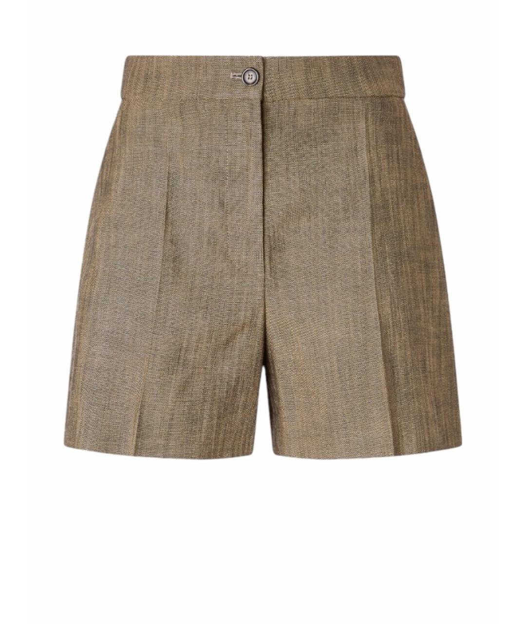 PINKO Зеленые вискозные шорты, фото 7