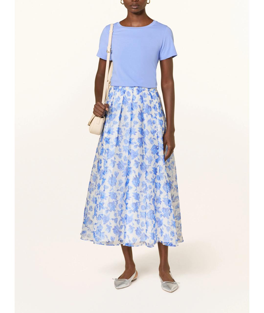 WEEKEND MAX MARA Голубая хлопковая футболка, фото 2