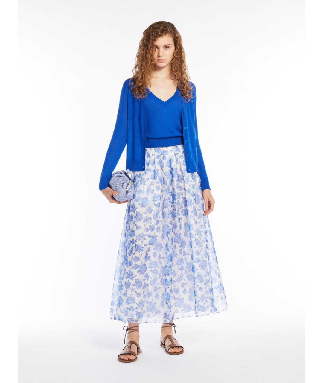 WEEKEND MAX MARA Синий шерстяной джемпер / свитер, фото 5