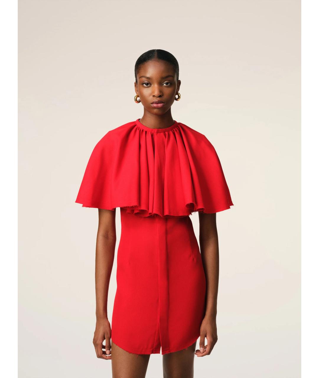 Ami Paris Красное повседневное платье, фото 3