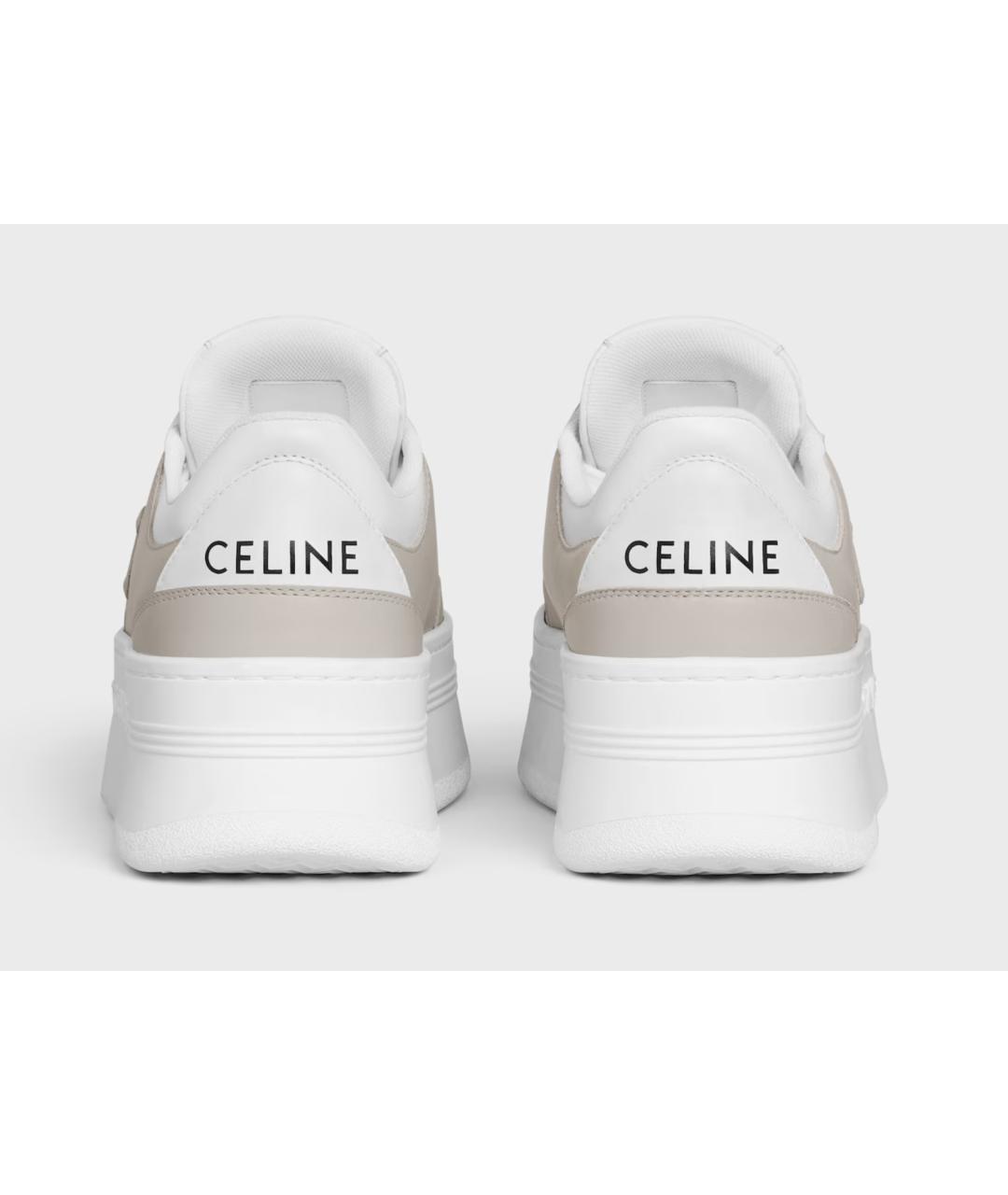 CELINE Бежевые кожаные кеды, фото 3