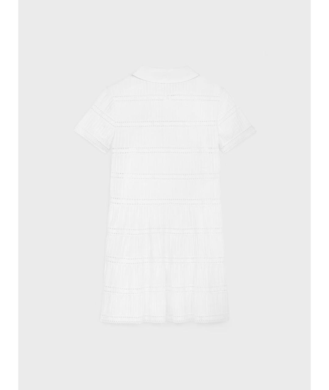 CELINE Белое хлопковое повседневное платье, фото 3