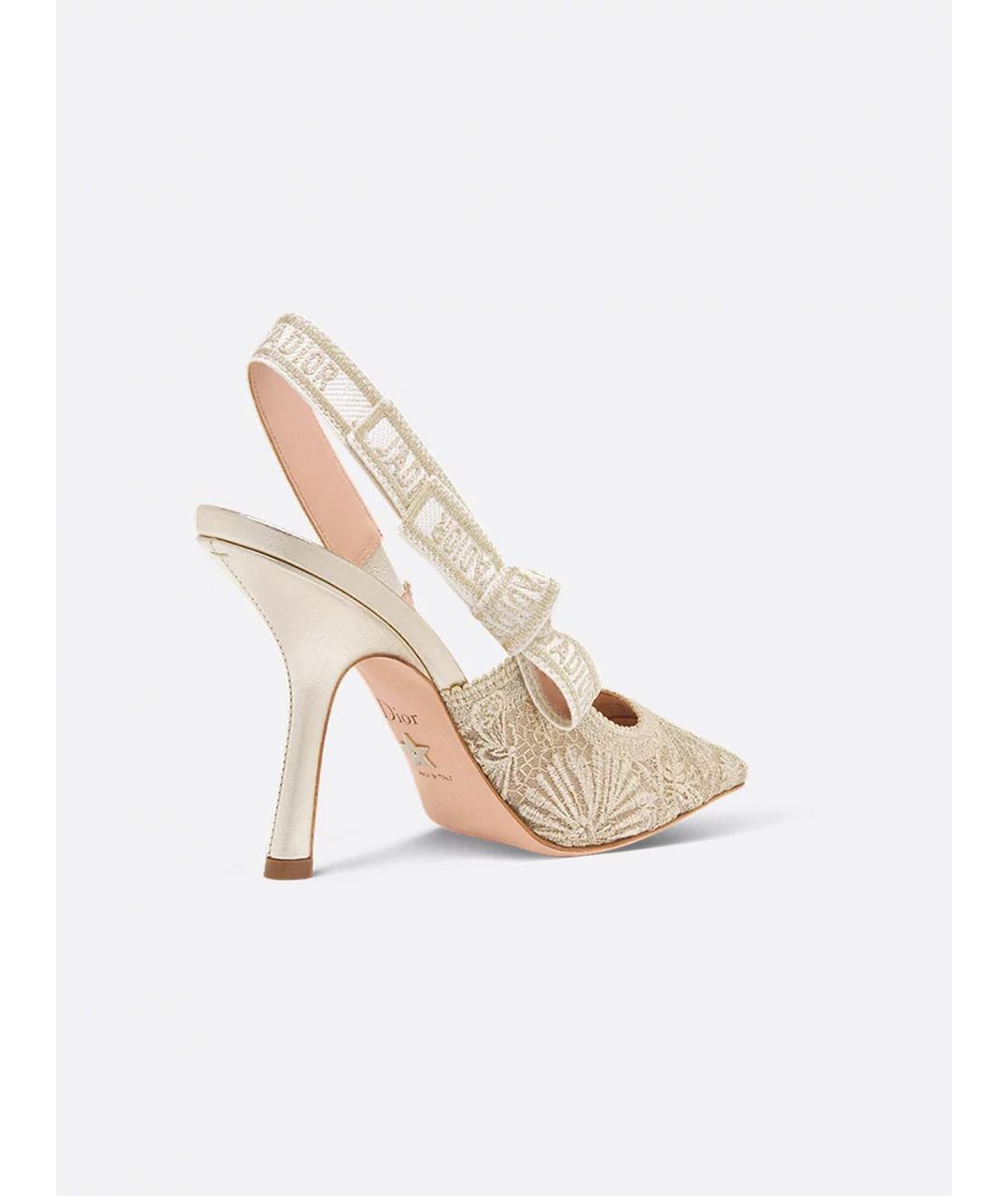 CHRISTIAN DIOR Розовые текстильные туфли, фото 3