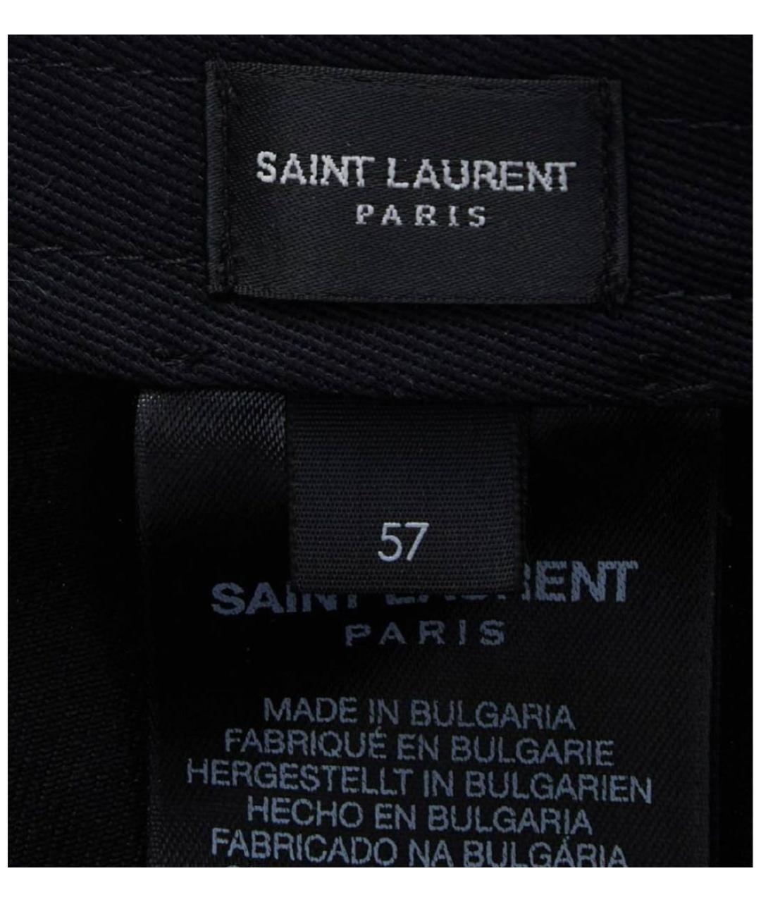 SAINT LAURENT Черная кепка, фото 2