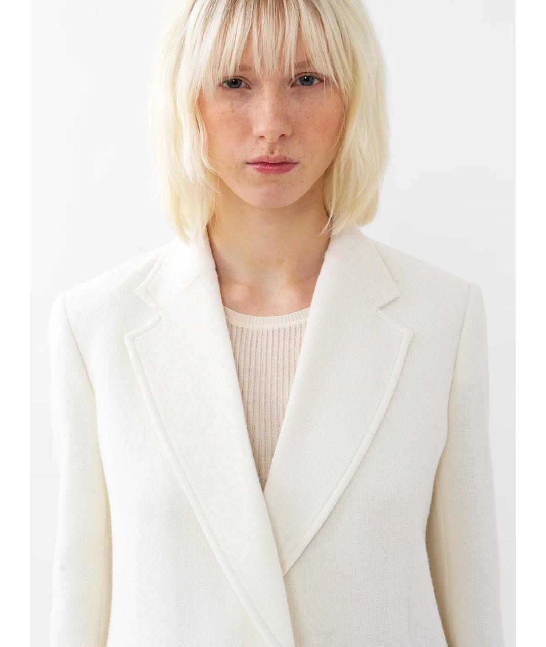 CHLOE Белый шерстяной жакет/пиджак, фото 3