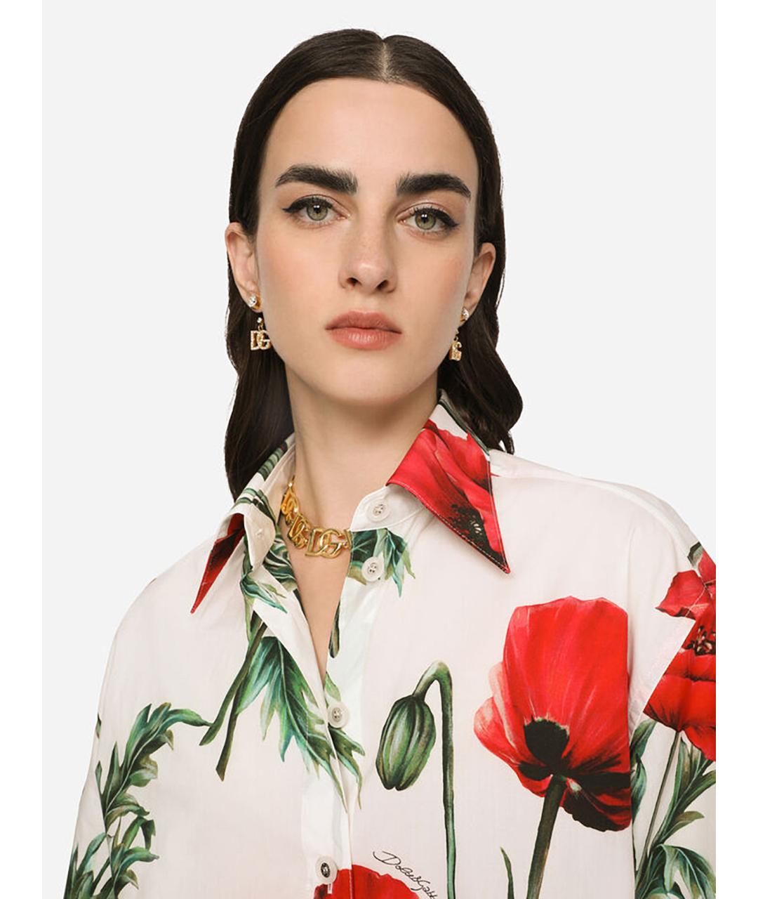 DOLCE&GABBANA Золотые металлические серьги, фото 2