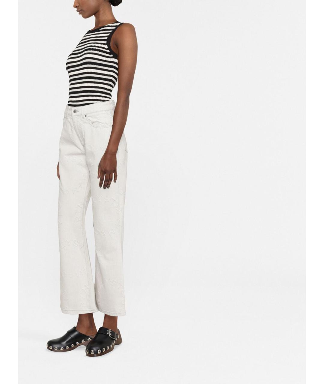 STELLA MCCARTNEY Серые хлопковые джинсы клеш, фото 3