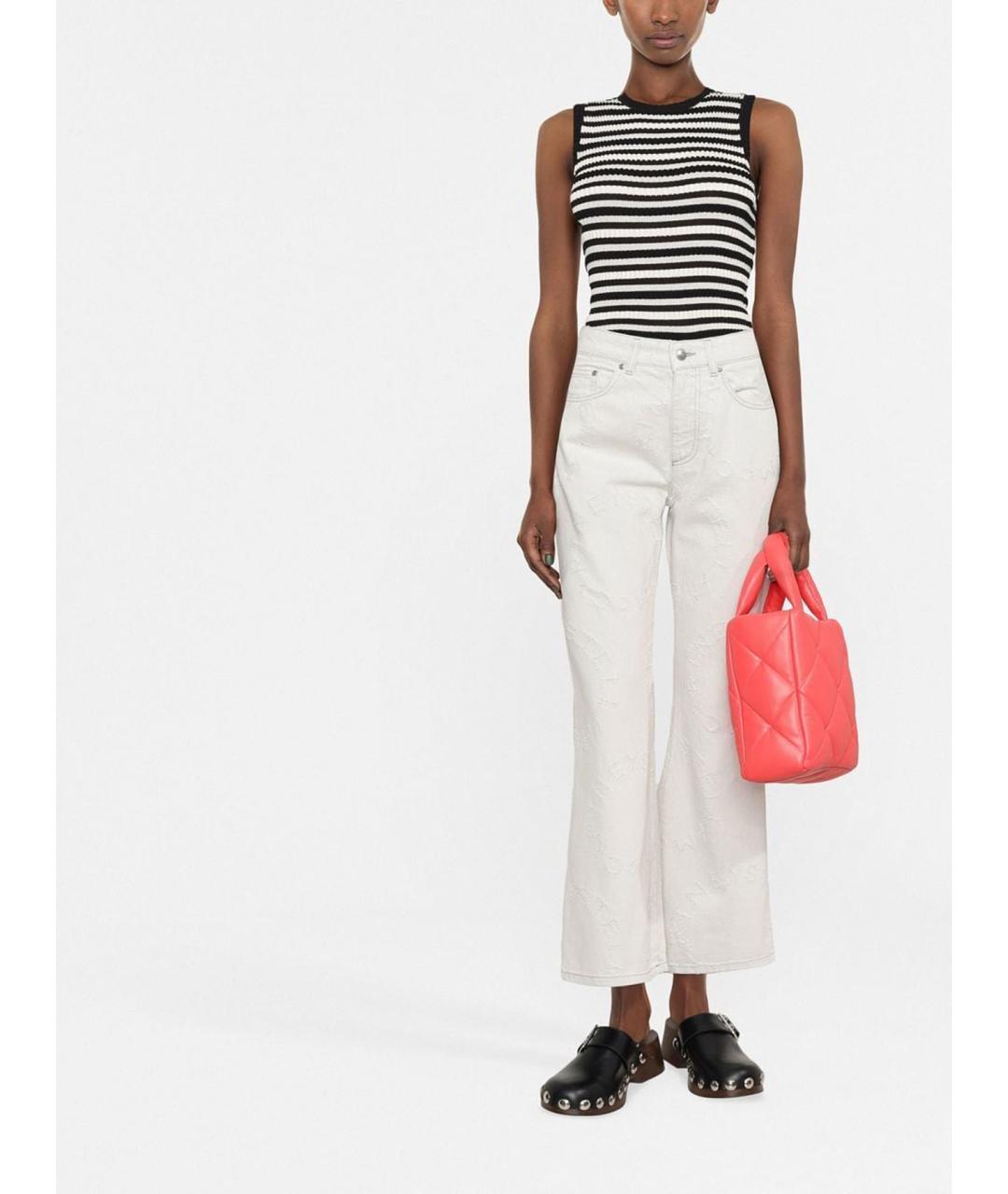 STELLA MCCARTNEY Серые хлопковые джинсы клеш, фото 2