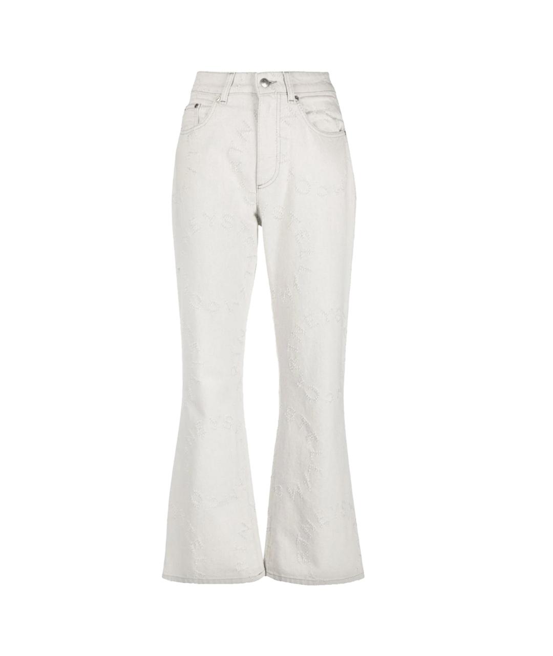 STELLA MCCARTNEY Серые хлопковые джинсы клеш, фото 1