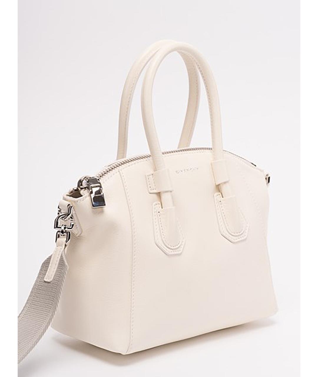 GIVENCHY Белая кожаная сумка через плечо, фото 3