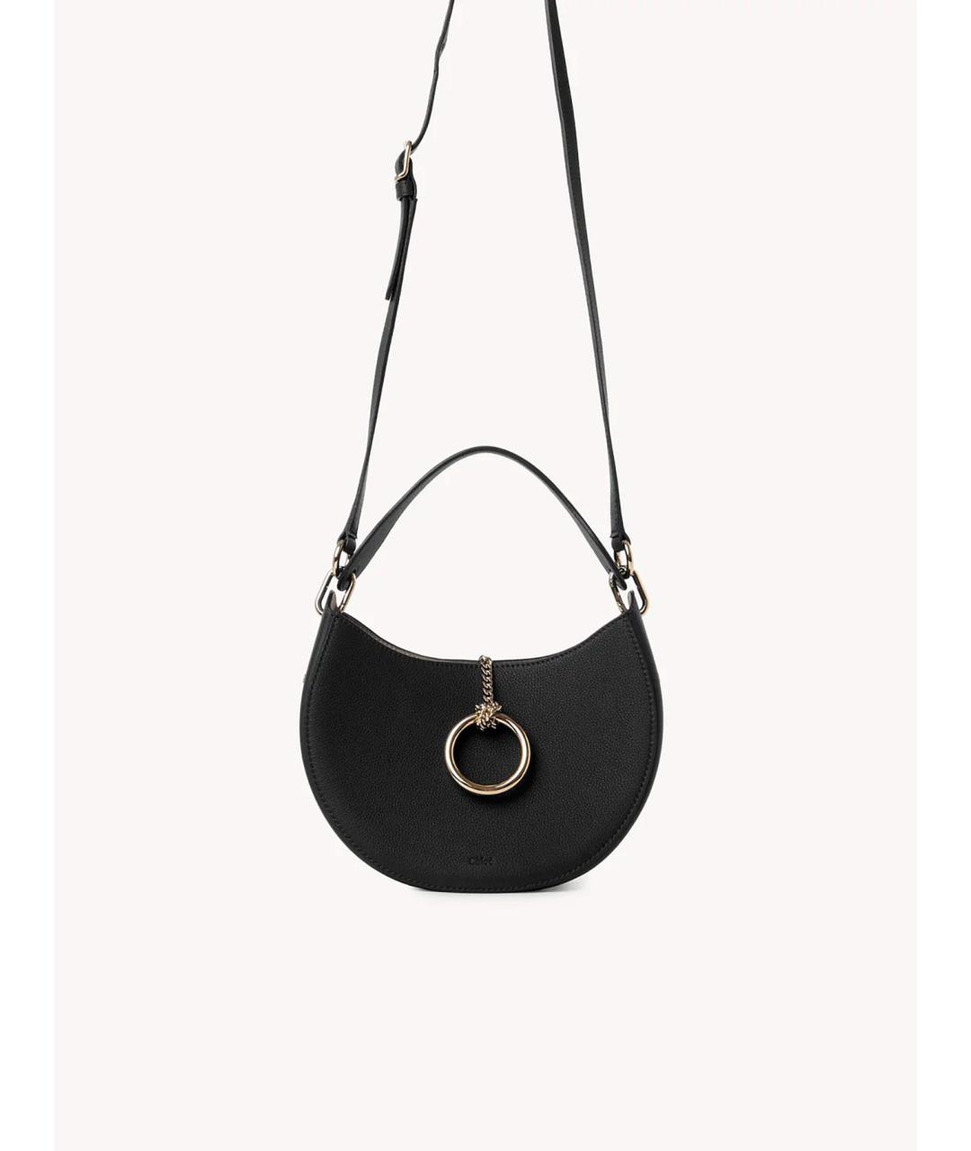 CHLOE Черная кожаная сумка через плечо, фото 5