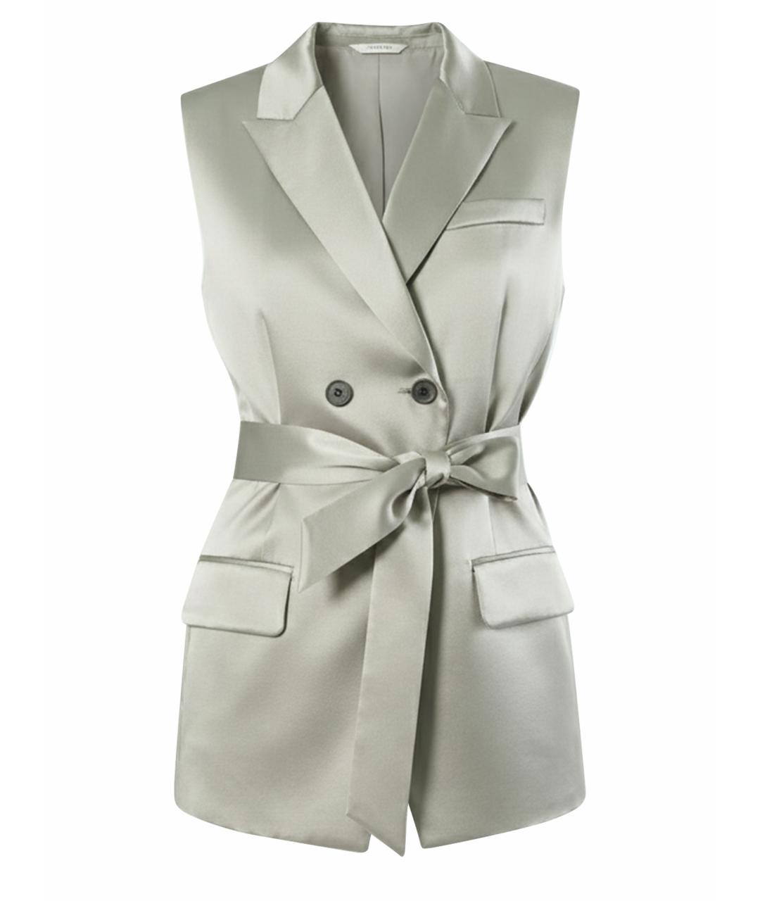 BARBARA BUI Серый шелковый жилет, фото 1
