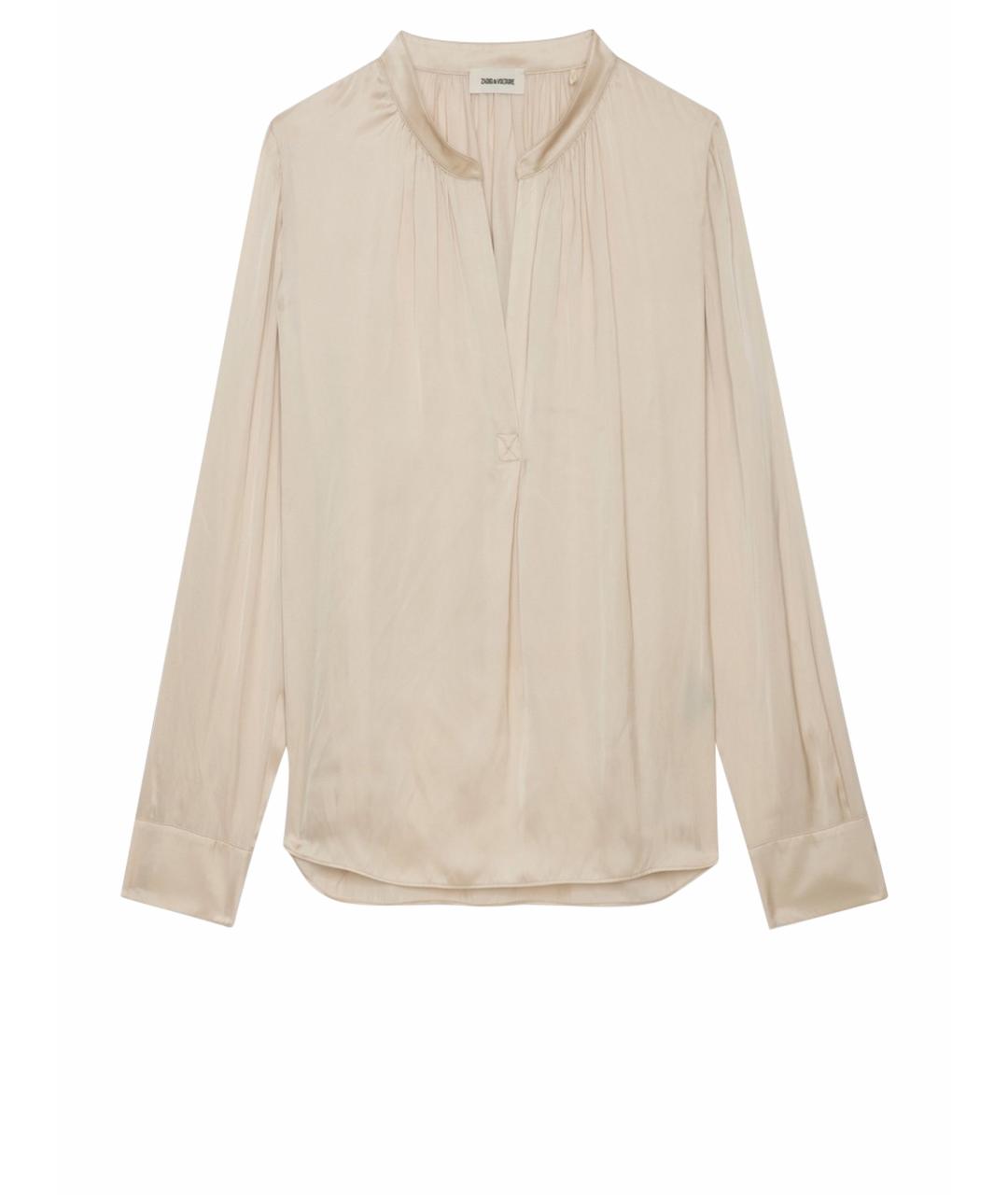 ZADIG & VOLTAIRE Бежевая полиэстеровая блузы, фото 1