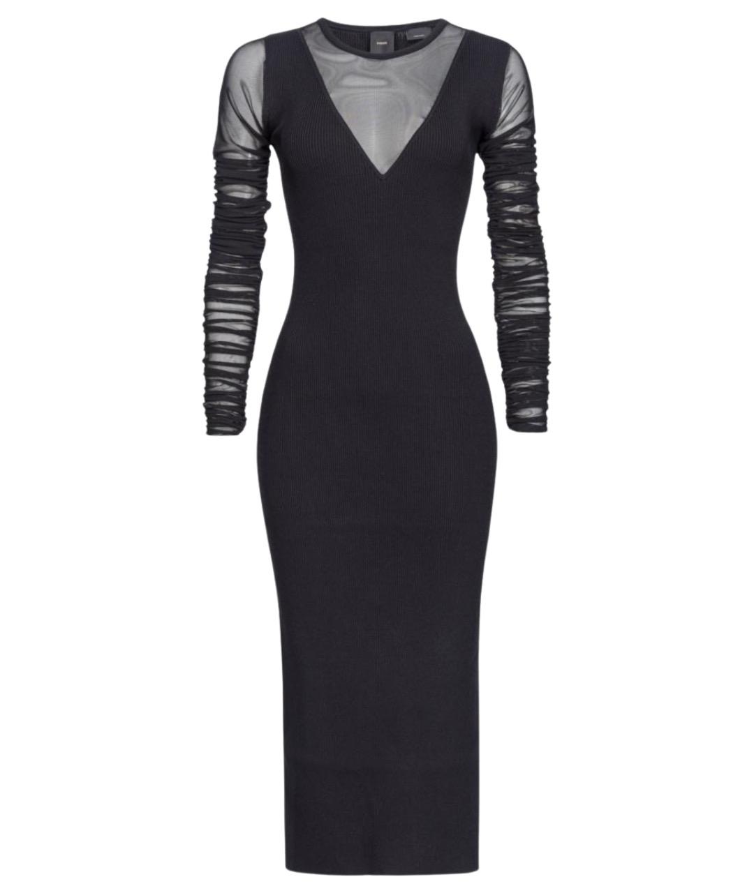 PINKO Синее вискозное повседневное платье, фото 1