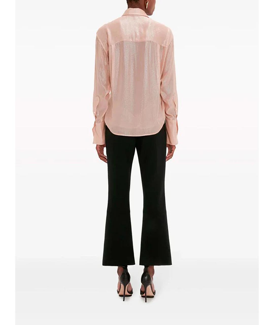 VICTORIA BECKHAM Розовая вискозная рубашка, фото 5