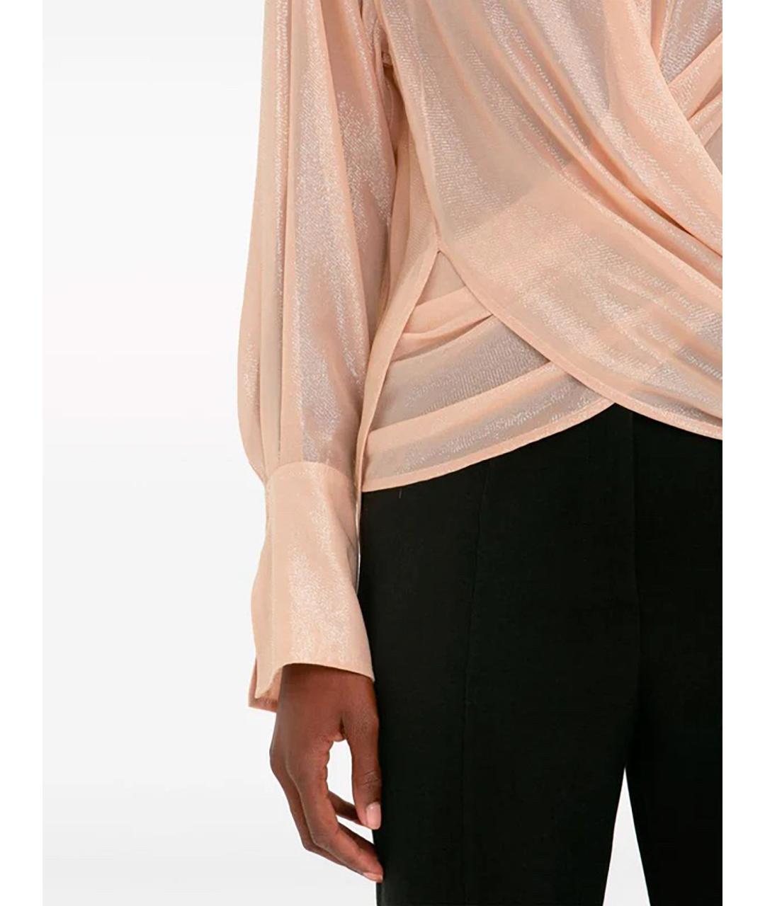 VICTORIA BECKHAM Розовая вискозная рубашка, фото 4