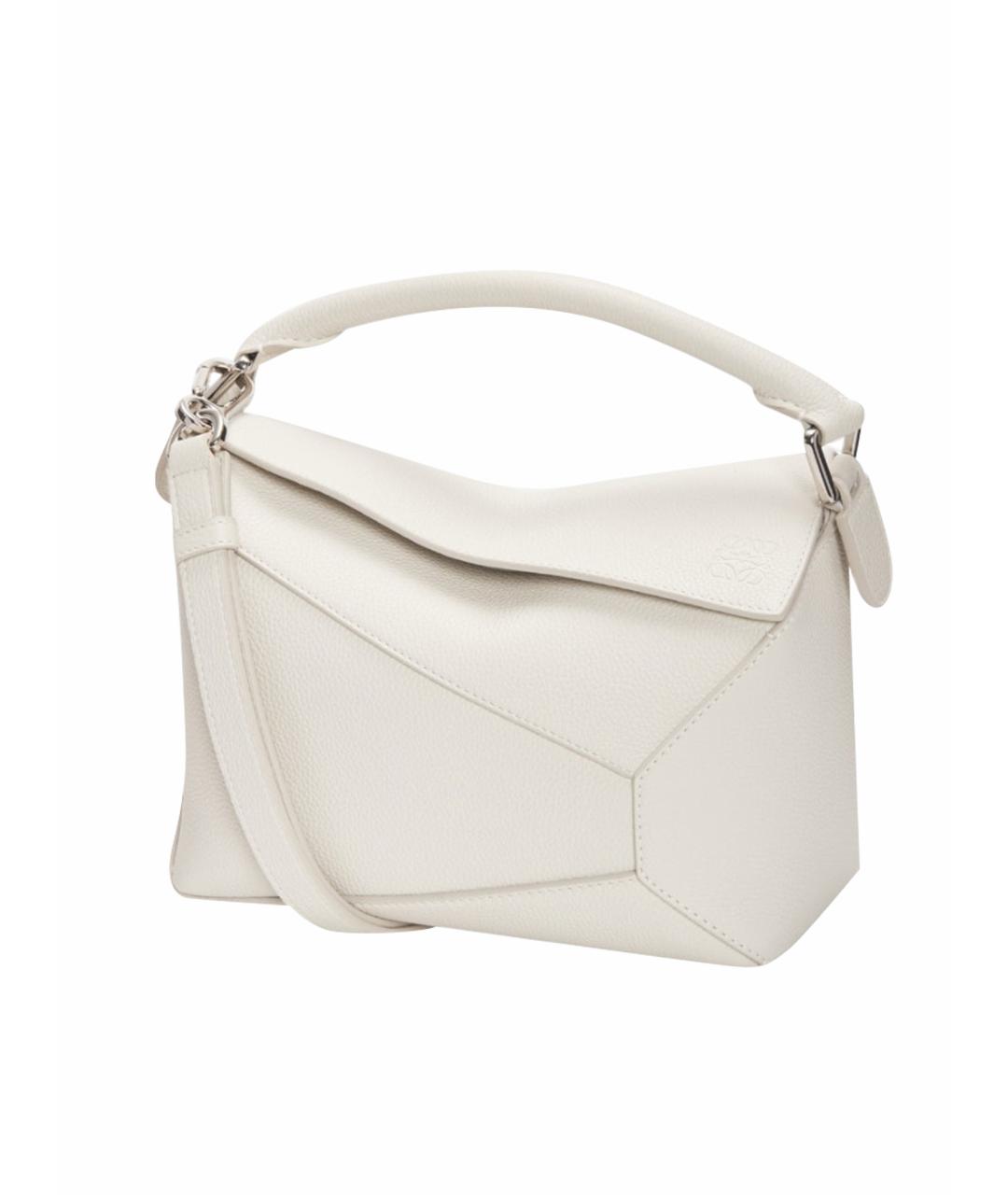LOEWE Белая кожаная сумка через плечо, фото 1