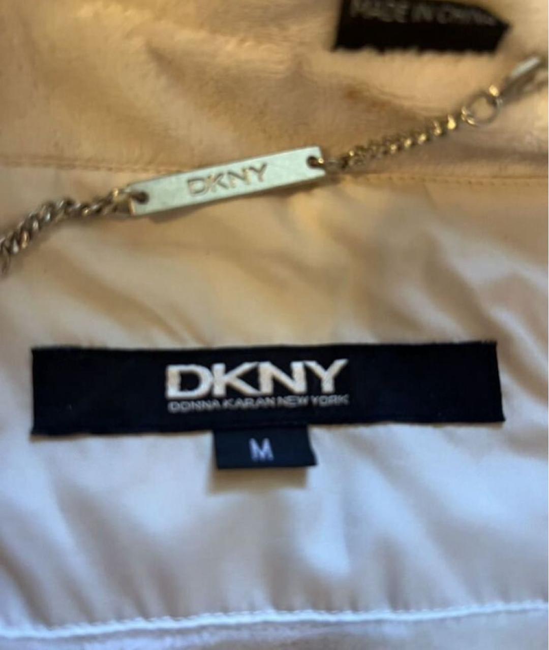 DKNY Бежевая полиэстеровая куртка, фото 3