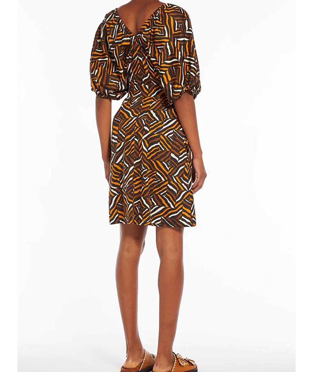 WEEKEND MAX MARA Мульти хлопковое повседневное платье, фото 3