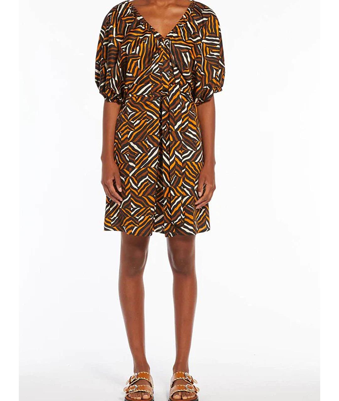 WEEKEND MAX MARA Мульти хлопковое повседневное платье, фото 2