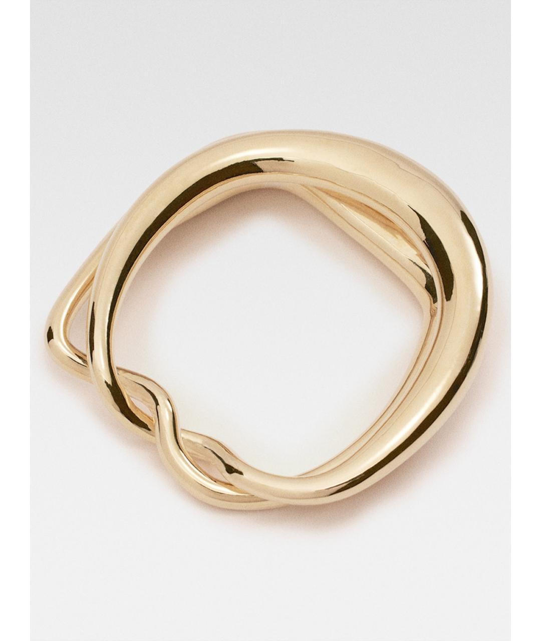 JACQUEMUS Золотой металлический браслет, фото 2