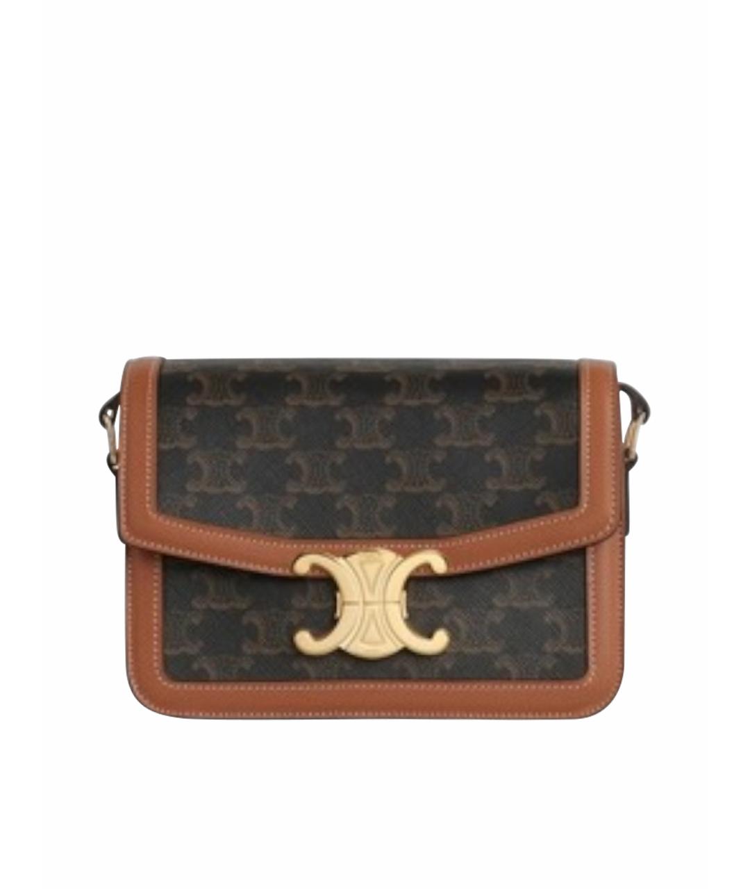 CELINE Коричневая сумка через плечо, фото 1